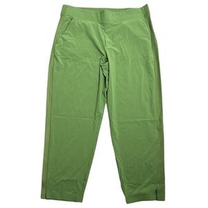 Athleta Brooklyn ankle pants size 14p green new with tags active wear